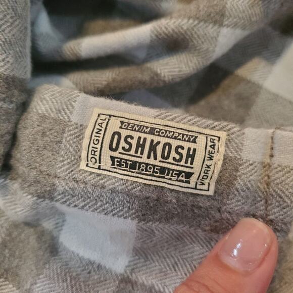 Oshkosh bgosh boys size 10 button down shirt - Picture 5 of 7